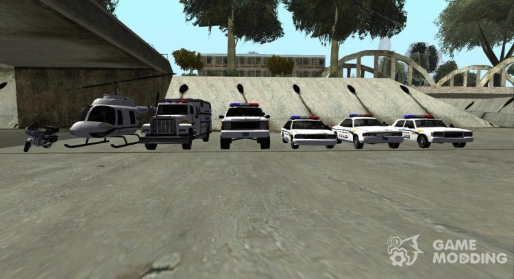 PACK standard vehicle in the style of Metropolitan Police для GTA San Andreas