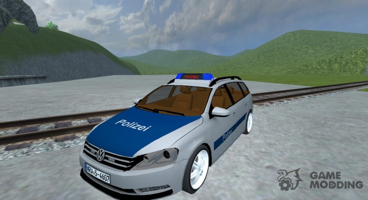 Volkswagen Passat B7 police para Farming Simulator 2013