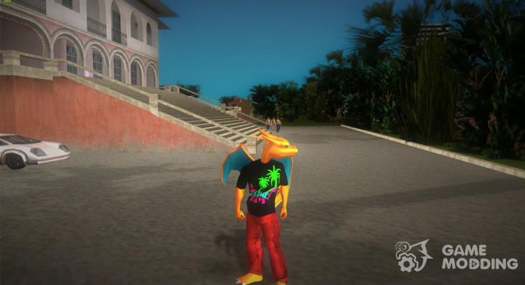 Charizard Player Model para GTA Vice City