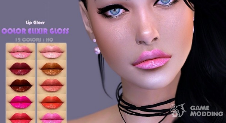 Lip Gloss Color Elixir Gloss para Sims 4