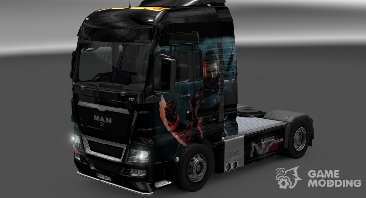 El skin de Shepard para MAN TGX para Euro Truck Simulator 2