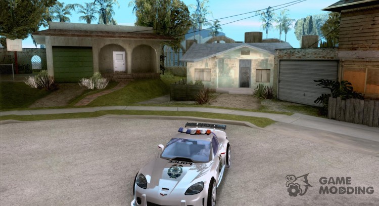 Chevrolet Corvette C6 Police Рядовой (NFS MW) для GTA San Andreas