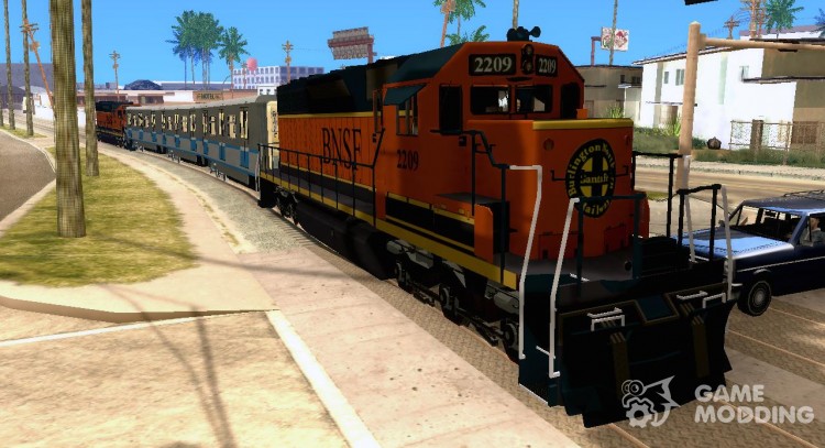 La locomotora SD 40 Union Pacific BNSF para GTA San Andreas
