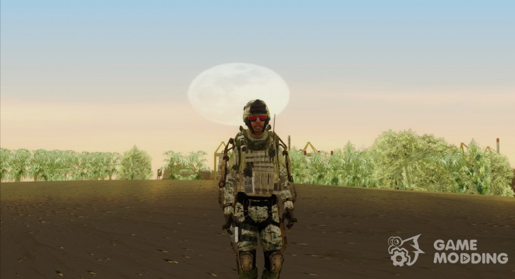 Cod AW US Marine Assault v3 Head C for GTA San Andreas