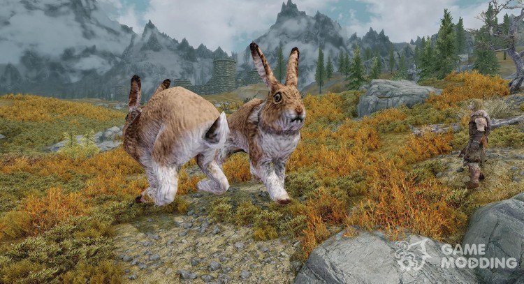Замена мамонтов на огромных кроликов для TES V: Skyrim