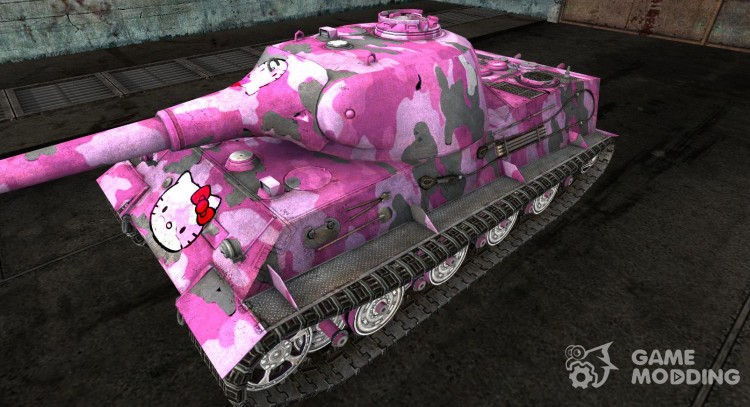 Skin for Lowe  Hello Kitty  for World Of Tanks