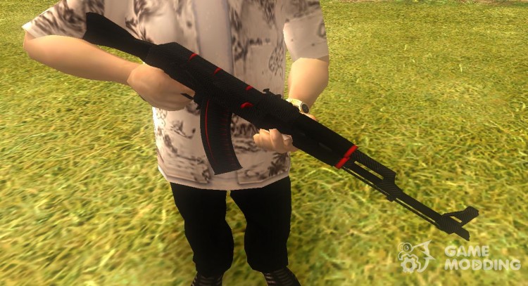 АК-47 Красная Линия из CS:GO для GTA San Andreas