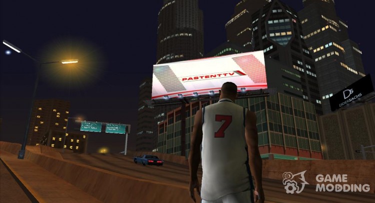 Анимированный рекламный щит PASTENT.TV для GTA San Andreas