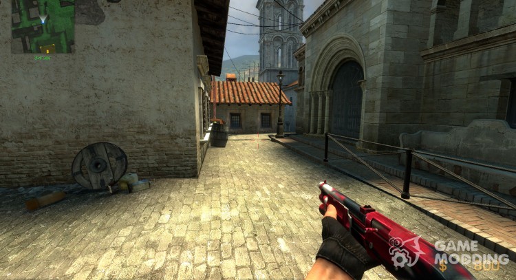 Red Camo Super Shotty for Counter-Strike Source