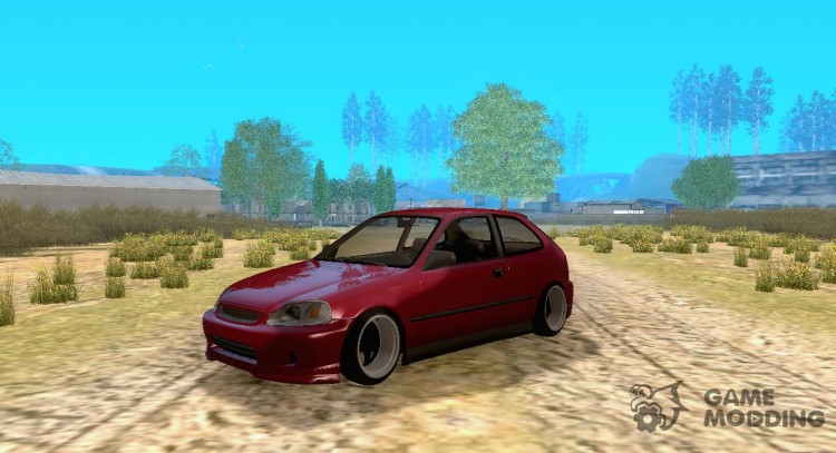 Honda Civic с тюнингом 1998 для GTA San Andreas