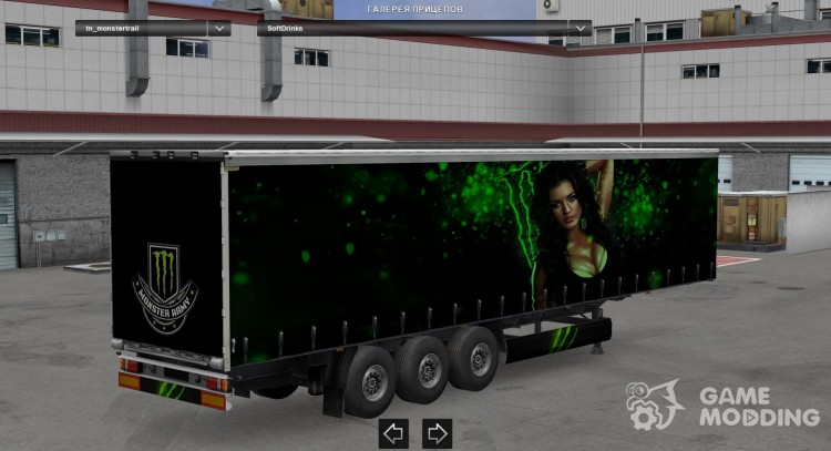Monster Trailer by LazyMods для Euro Truck Simulator 2