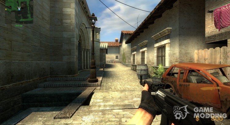 Черный тактический AK47 для Counter-Strike Source