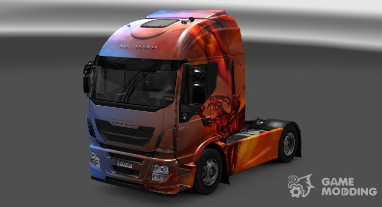 Skin Dragons para Iveco Hi-Way para Euro Truck Simulator 2