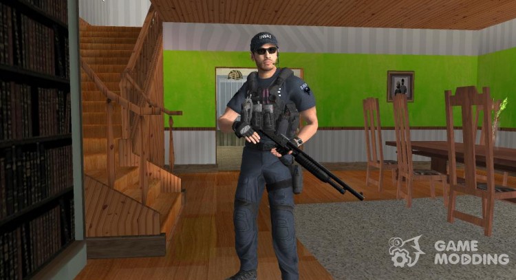 Коп из Battlefield Hardline для GTA San Andreas