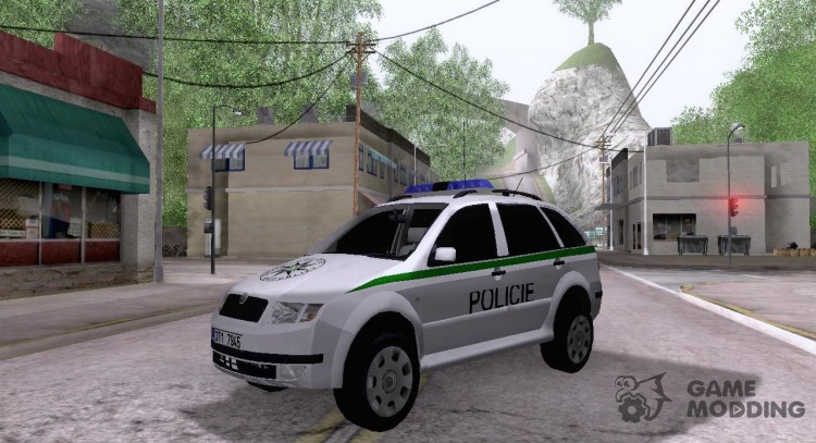 Skoda Fabia Combi полиция Чехии для GTA San Andreas