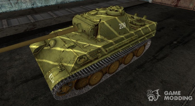 Tela de esmeril de PzKpfw V Panther (color sandía) para World Of Tanks