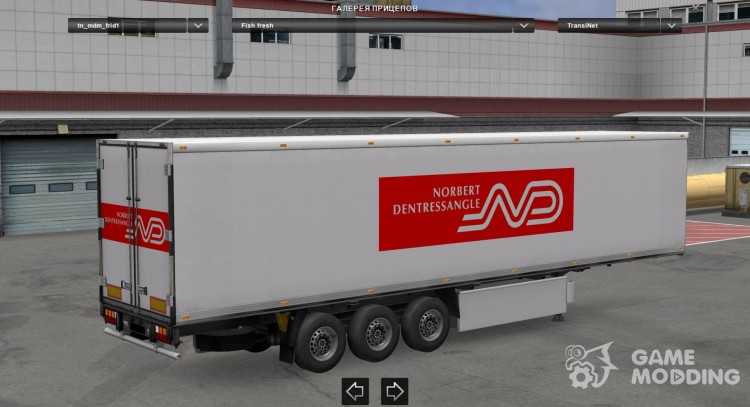 Pack Fridge trailer custom V2 для Euro Truck Simulator 2