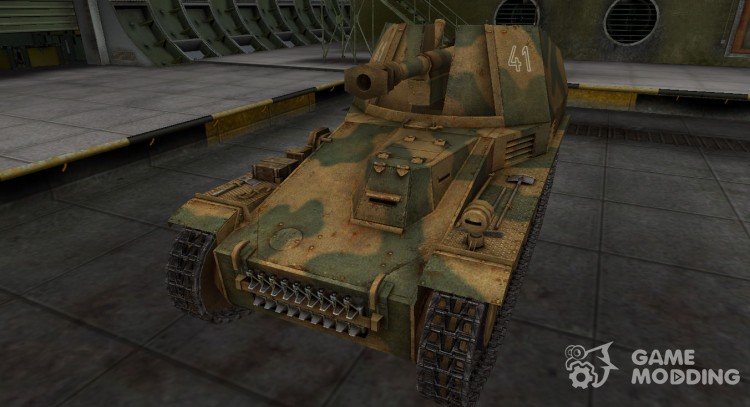 Historical camouflage Wespe for World Of Tanks