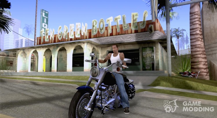 Harley Davidson FLSTF (Fat Boy) v2.0 piel 3 para GTA San Andreas