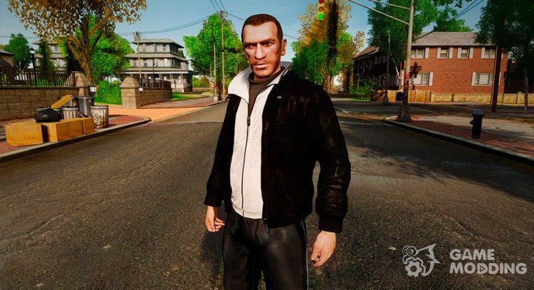 Black Leather Jacket для GTA 4