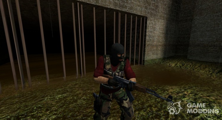 Красный камуфляж одежда для Counter-Strike Source