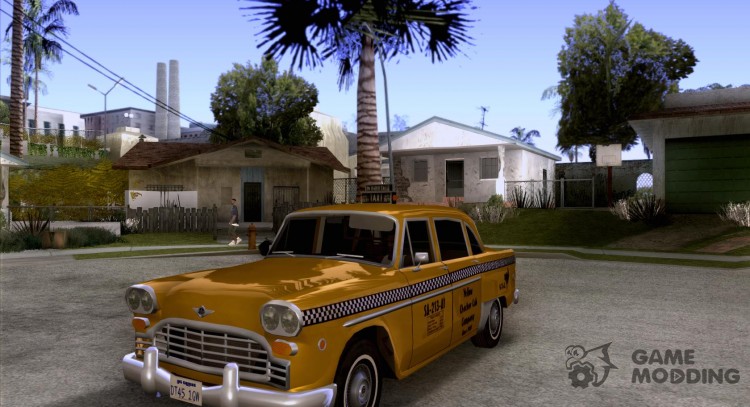 Checker Marathon Yellow CAB для GTA San Andreas