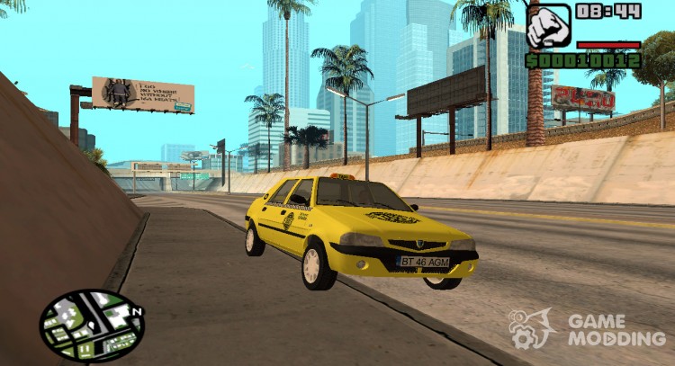 Dacia Solenza Taxi для GTA San Andreas