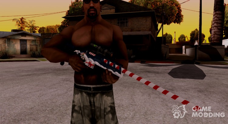 New year's sniper Alpine from WarFace for GTA San Andreas