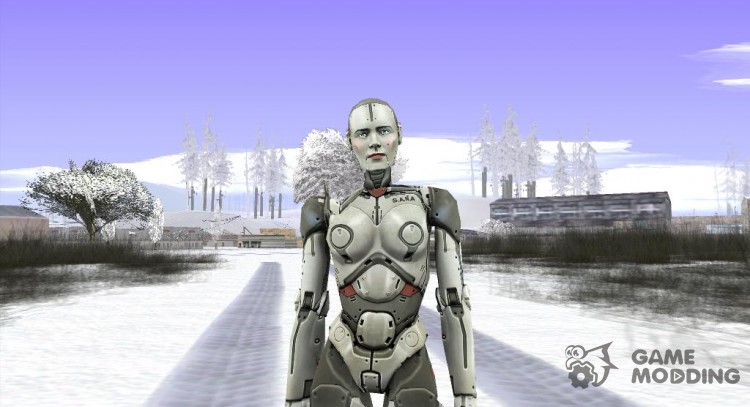 Skin HD Sara Female Robot for GTA San Andreas