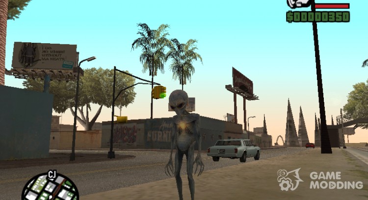 Инопланетянин для GTA San Andreas