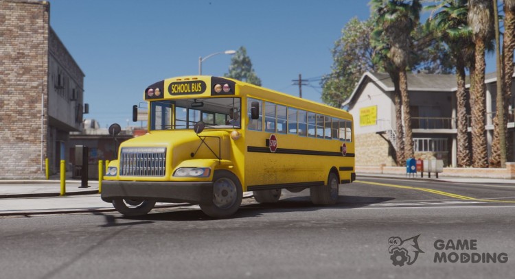Caisson Elementary C School Bus для GTA 5