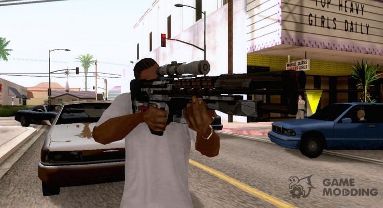Gauss gun for GTA San Andreas