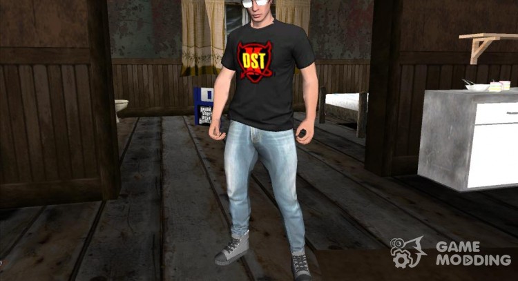 Skin GTA V Online HD shirt K-DST for GTA San Andreas