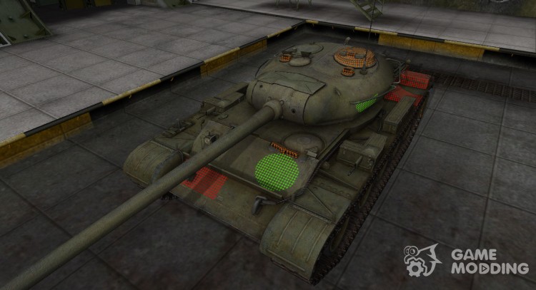 La zona de ruptura del T-54 para World Of Tanks