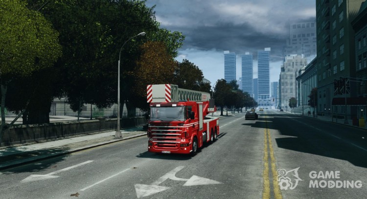 Scania Fire Ladder v1.1 для GTA 4