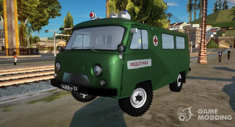 El uaz-452 Ambulancia para GTA San Andreas