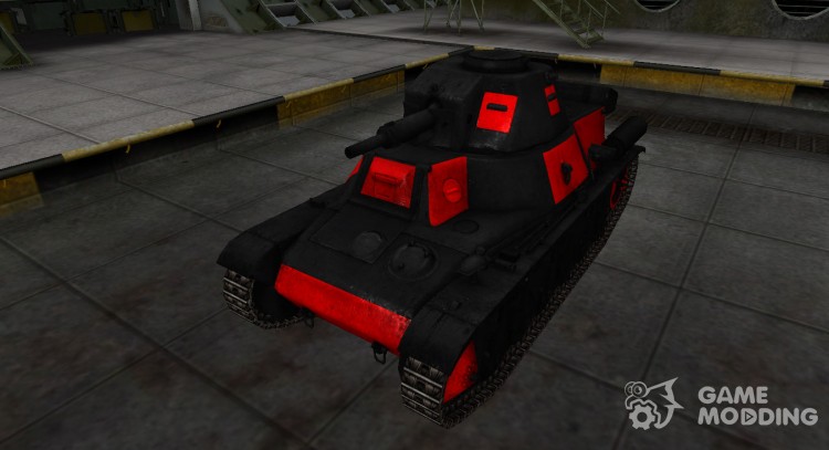 Black and red zone breakthrough Panzerkampfwagen 38 h 735 (f) for World Of Tanks