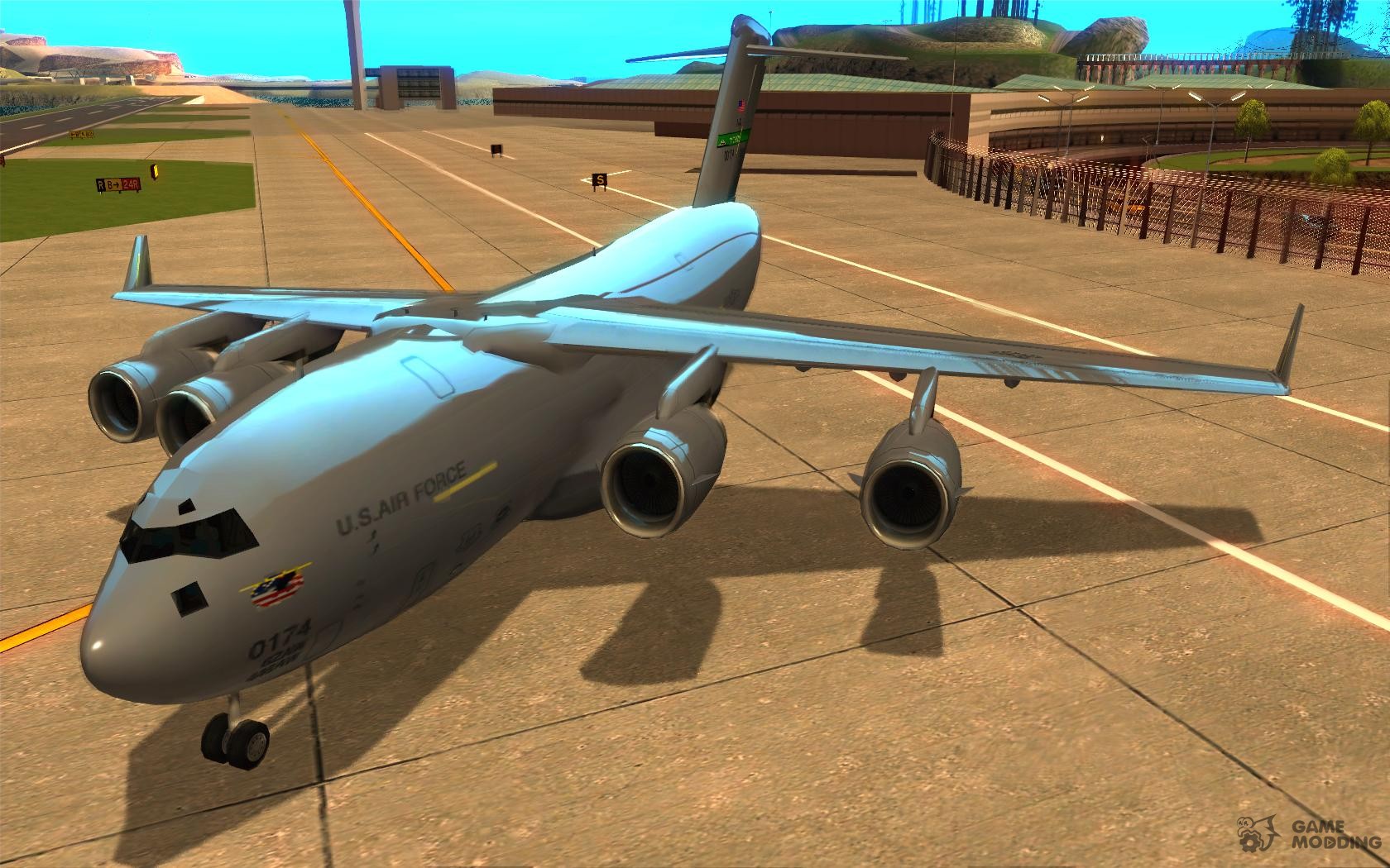 Игры гта самолеты. GTA San Andreas самолет. C17 Cargo plane. Самолет Андромеда в ГТА Сан андреас. Военный грузовой самолет ГТА са.