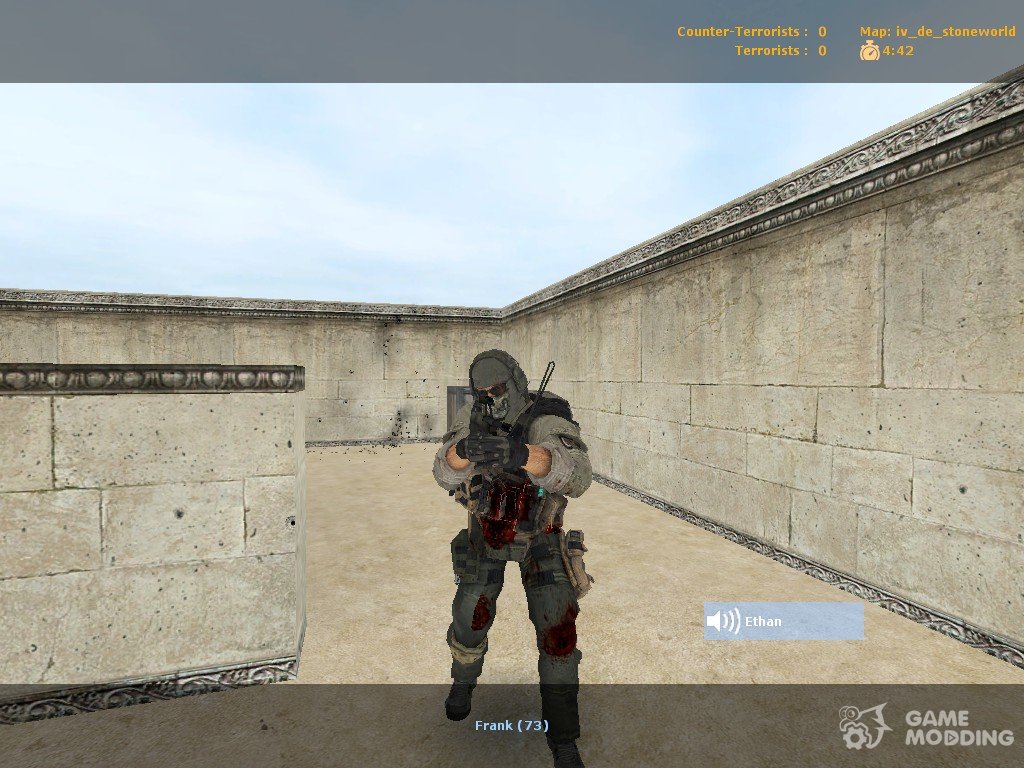 Ghost (MW2 style skin) » CS 1.6 - Skins Players GIGN