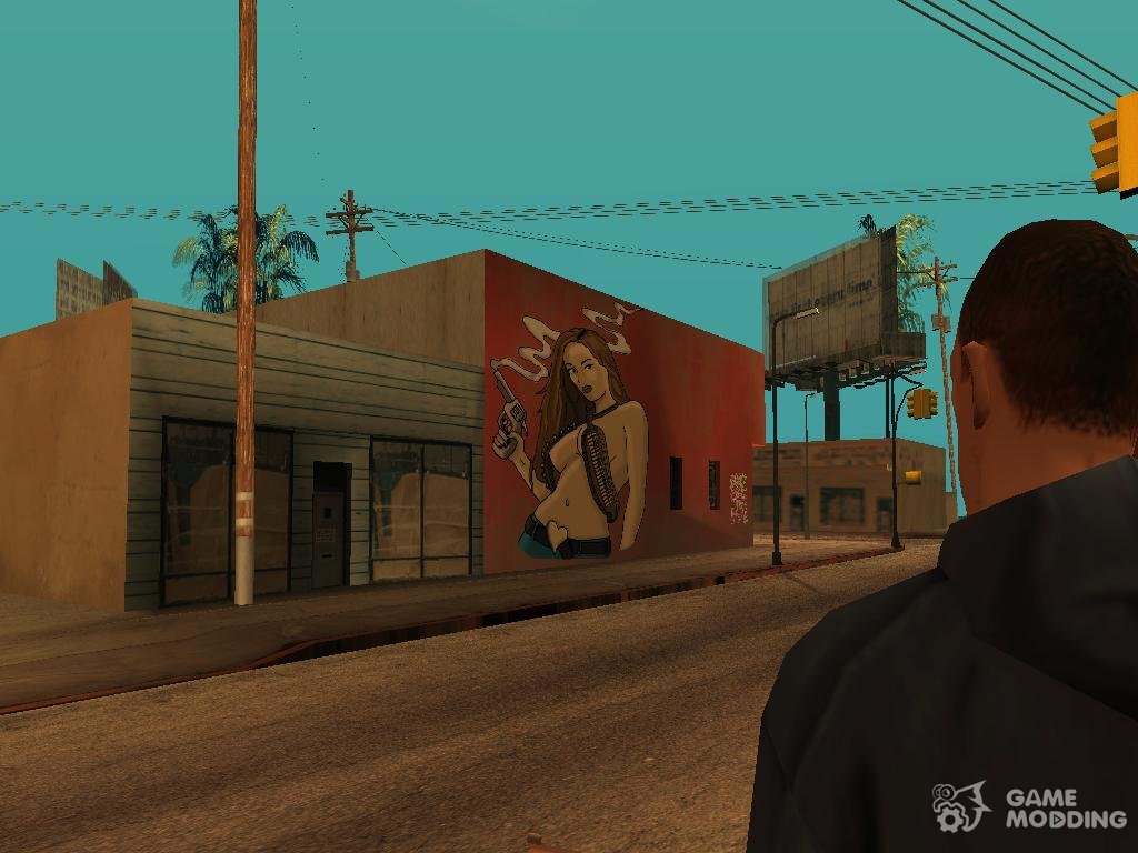 Mural Girl Remake Hd For Gta San Andreas 2587