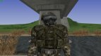 A member of the group Cleaners in the body armor CHN-2 from S. T. A. L. K. E. R