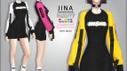 Jina - Strap sleeve Dress