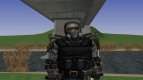 A member of the group alpha dogs in a lightweight exoskeleton of S. T. A. L. K. E. R.