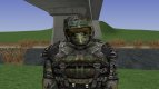 A member of the group Apocalypse in the bomb suit SKAT-9M of S. T. A. L. K. E. R. v.2