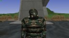 A member of the group the Avengers in the exoskeleton without servos of S. T. A. L. K. E. R V. 1