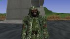 A member of the group the Avengers in a cloak of S. T. A. L. K. E. R V. 2