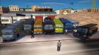 Pack of LiAZ-677 machines (677M, 677P, 677SH)