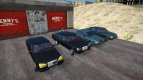 Pack of cars Moskvich-2142