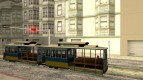 Tram, painted in the colors of the flag v. 2 by Vexillum