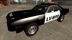 1971 Plymouth Hemi Cuda 426 de la Policía de LVPD